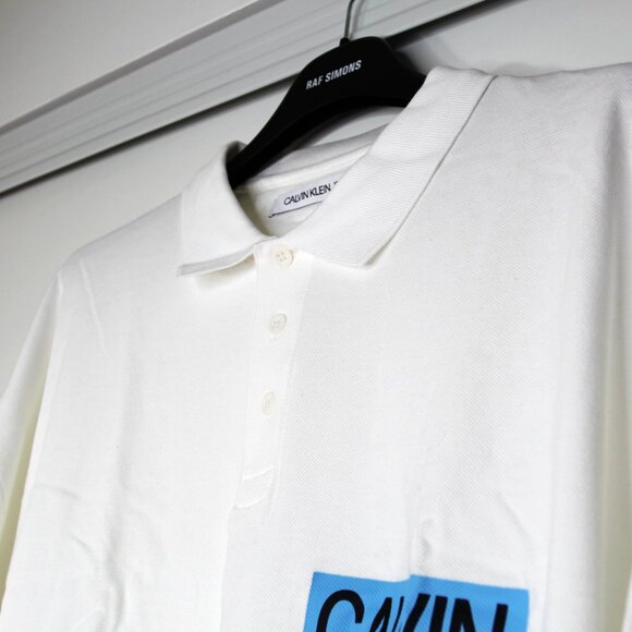 BNWT SS19 CALVIN KLEIN JEANS POLO SHIRT L - Picture 4 of 13
